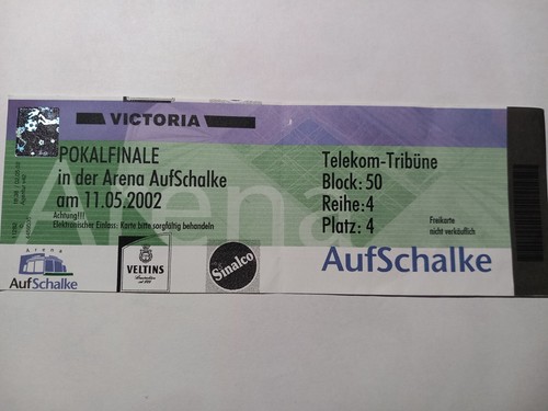 Eintrittskarte ticket fußball - eintrittskarte/ticket,