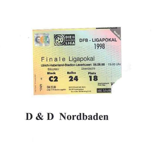Ticket eintrittskarte 1998 - /,