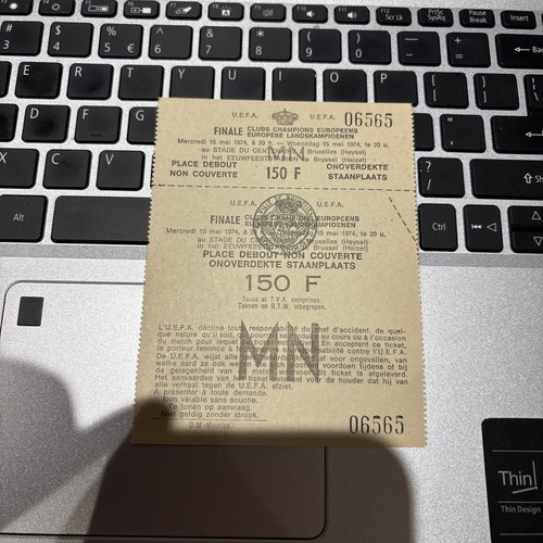 Ticket finale 1974 bayern - ticket,