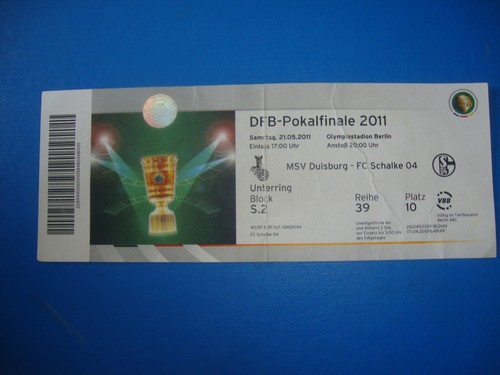 2011 ticket dfb pokalfinale - ticket,