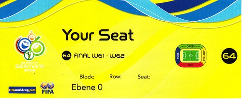 Ticket finale deutschland 9 - wm,