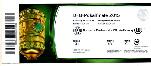 Ticket dfb pokal - dfb-pokal-finale, 2015