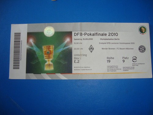 2010 ticket dfb - dfb, pokalfinale