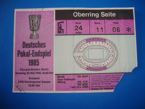 1985 ticket dfb - 1985,