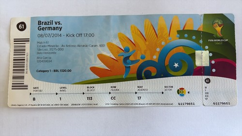 Used football ticket - football,