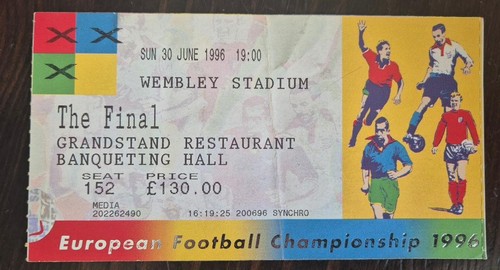 Ticket finale euro 1996 - finale,