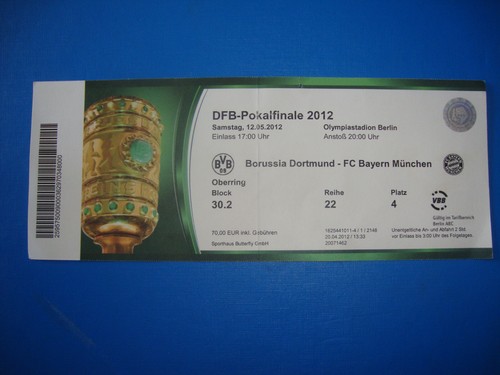 2012 ticket dfb pokalfinale - pokalfinale, fc
