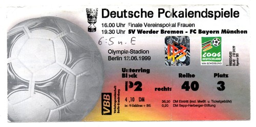Ticket dfb pokal finale - dfb-pokal-finale, 1999