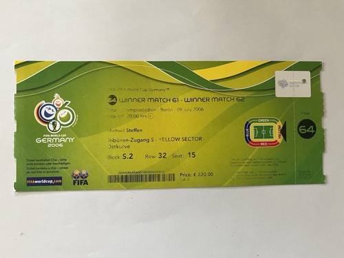 Eintrittskarte ticket fifa - eintrittskarte,