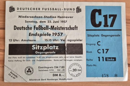 Ticket finale - 23.06.57,