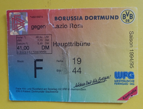 Orig ticket uefa cup - orig.,