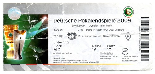 Ticket dfb pokal finale 2009 - dfb-pokal-finale,